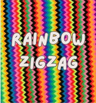 Rainbow zigzag